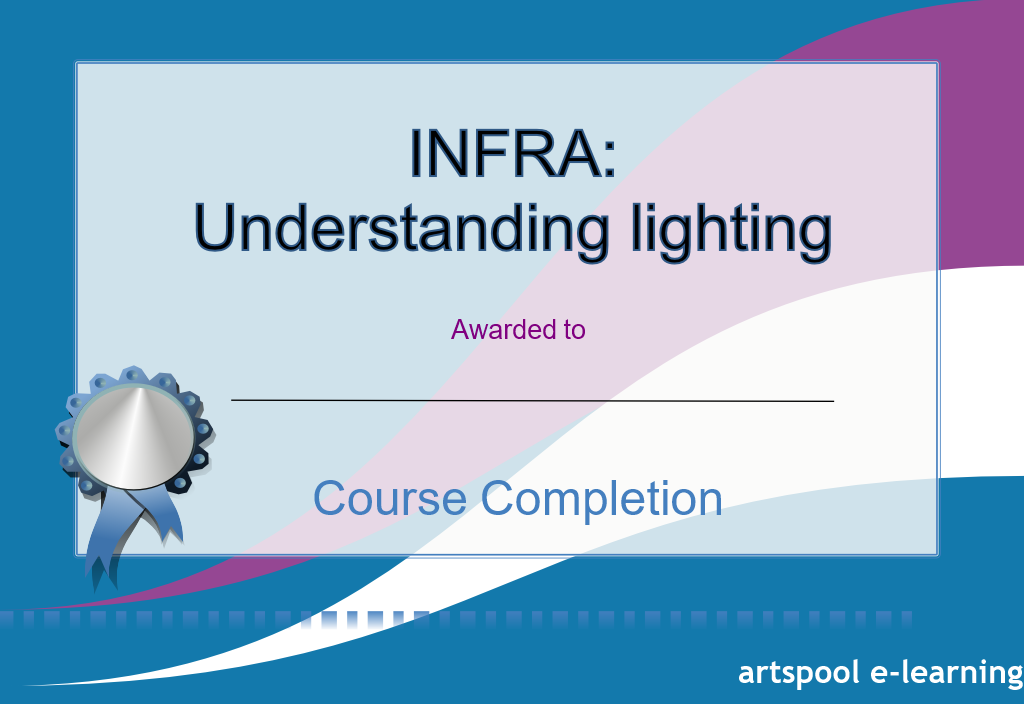 Infra Understanding Lighting Certificate